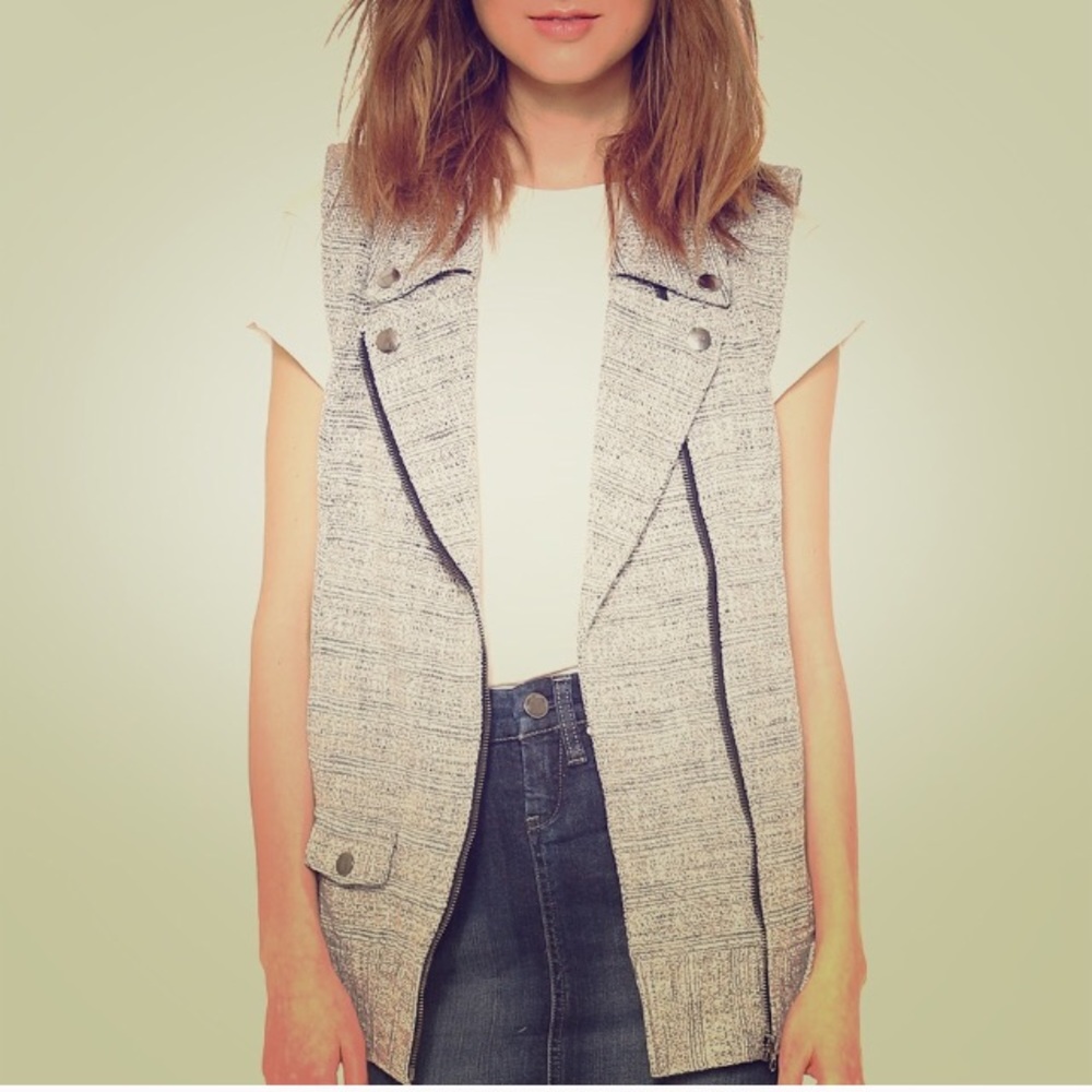 The Addison Story Tweed Vest Top